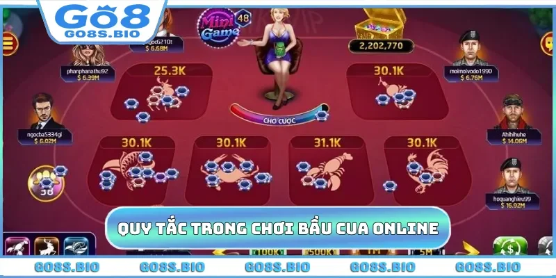 Quy tắc trong cách chơi bầu cua online